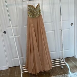 Sherri Hill Strapless Dress